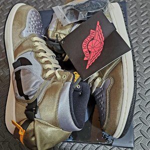 Jordan Retro 1 High Utility Neutral Olive 2022 MENS SIZE 8
